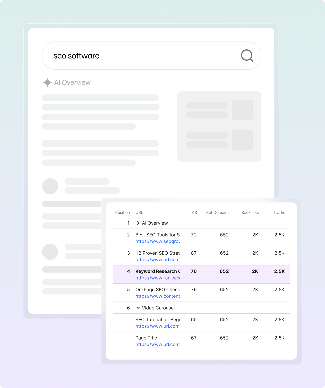 Combine Keyword Rank Tracking and SERP Analysis